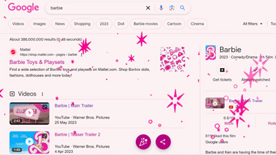 Googleバービー イースターエッグ