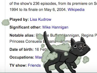 フレンズのフィービー「Smelly Cat」イースターエッグ