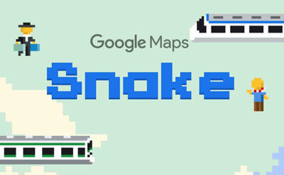 Googleマップスネークゲーム イースターエッグ