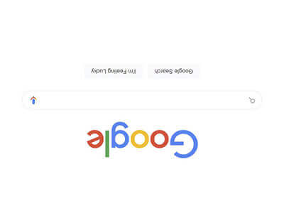 Googleさかさま — əๅɓoo⅁